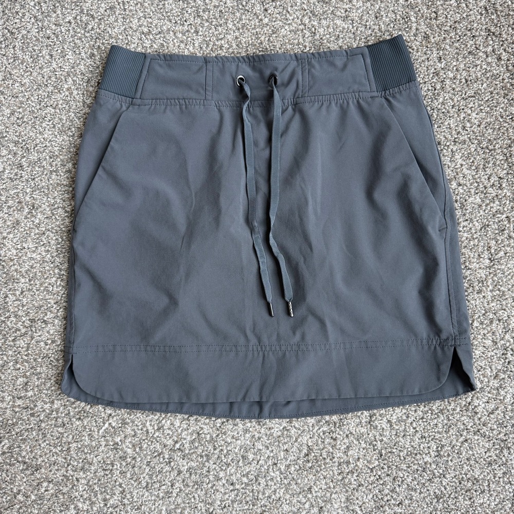 Athleta Midtown Skort Gray Athletic Golf Tennis Hiking Skirt Drawstring Womens 0